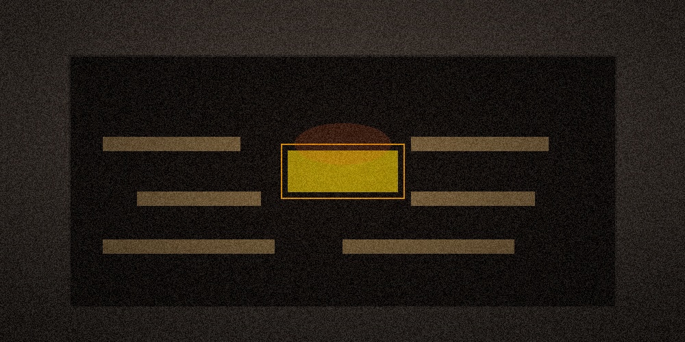 Kindling and logs arranged using the top-down lighting method